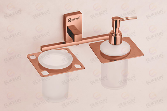 Tumbler Holder With Liquid Soap Dispenser